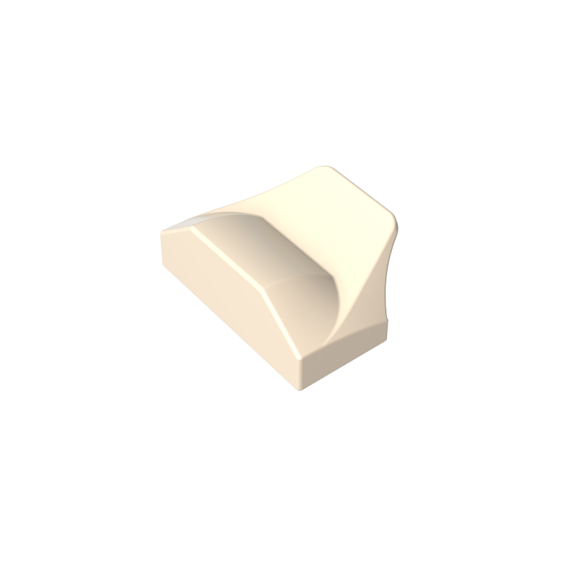 47458 | Slope, Curved 1 x 2 x 2/3 Wing End