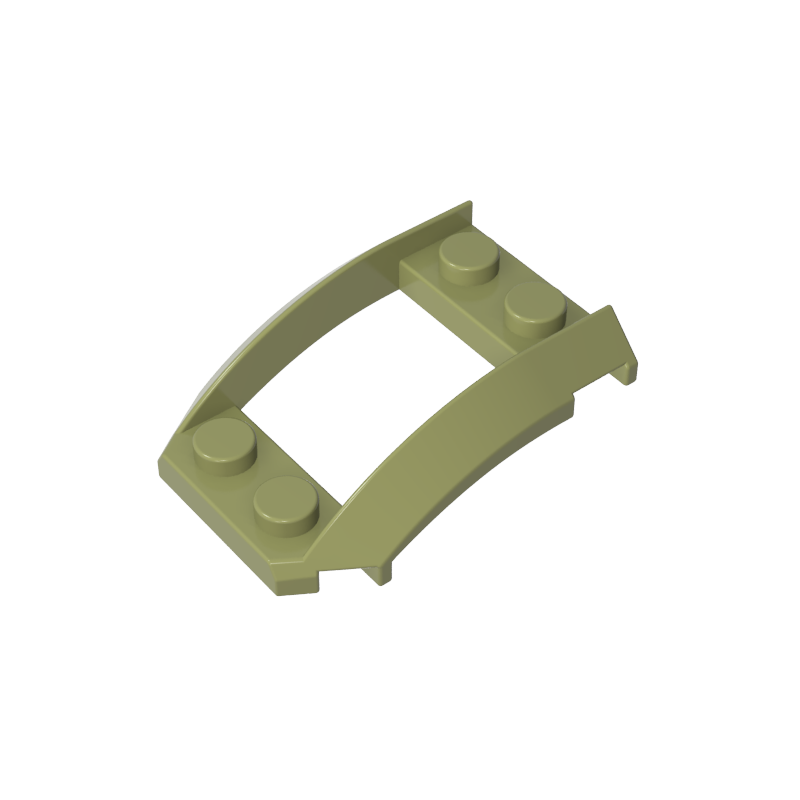 47755 | Wedge 4 x 3 Open with Cutout and 4 Studs