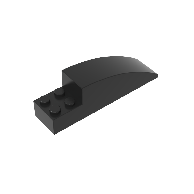 41766 | Slope, Curved 8 x 2 x 2 with 4 Recessed Studs