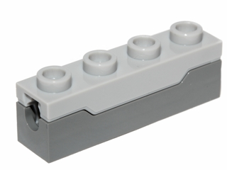 15400 | Projectile Launcher, 1 x 4 Spring Shooter with Light Bluish Gray Top