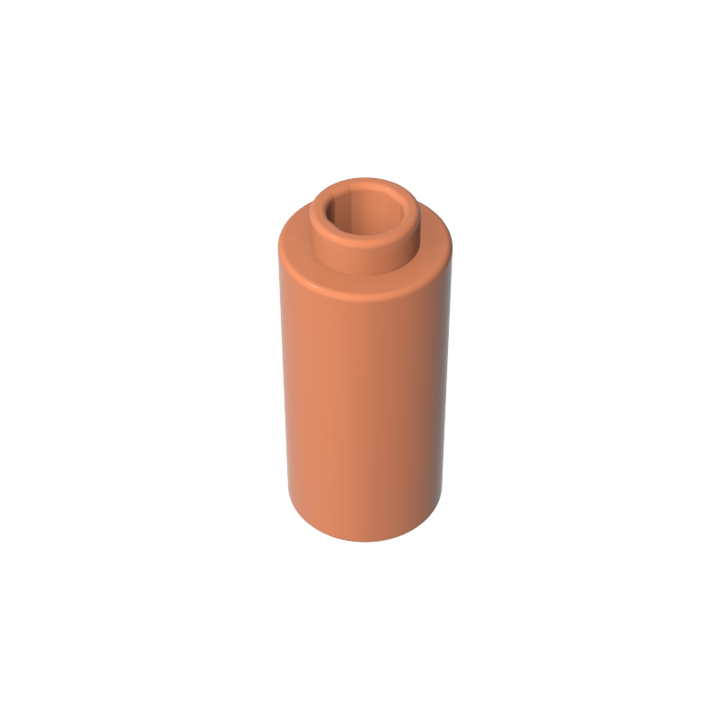 71075a | Brick, Round 1 x 1 d. 90 Degree Elbow - No Stud - Type 1