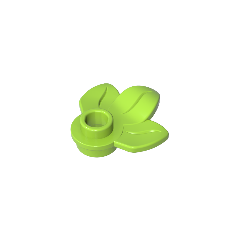 32607 | Plant Plate, Round 1 x 1 with 3 Leaves