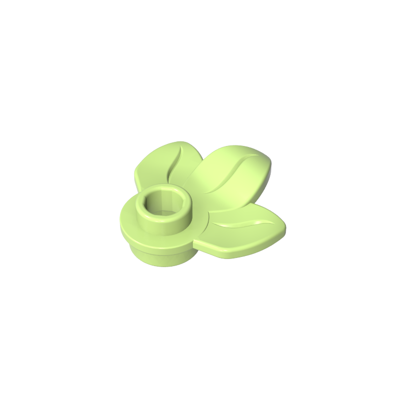 32607 | Plant Plate, Round 1 x 1 with 3 Leaves