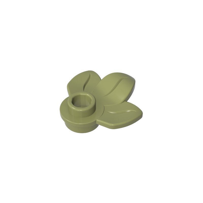 32607 | Plant Plate, Round 1 x 1 with 3 Leaves