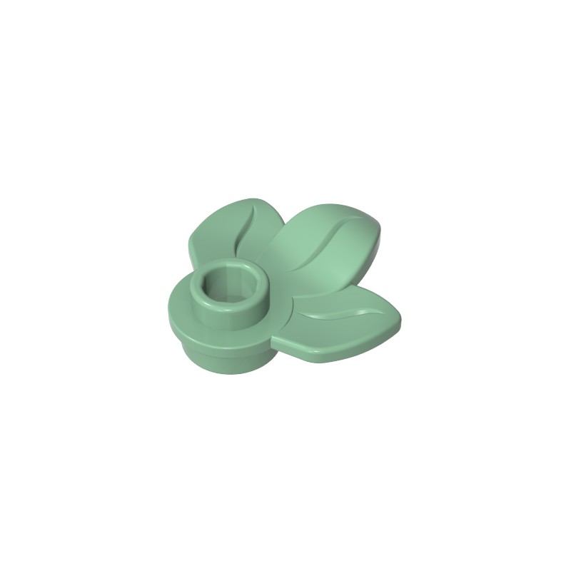 32607 | Plant Plate, Round 1 x 1 with 3 Leaves