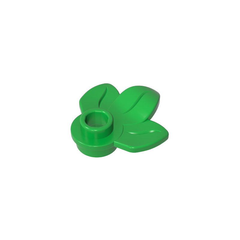 32607 | Plant Plate, Round 1 x 1 with 3 Leaves