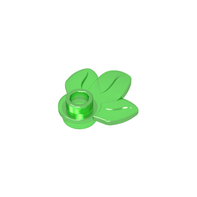 32607 | Plant Plate, Round 1 x 1 with 3 Leaves