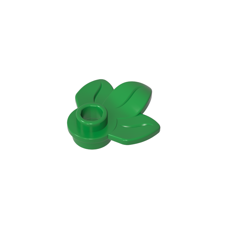 32607 | Plant Plate, Round 1 x 1 with 3 Leaves