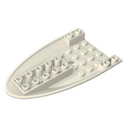 87611 | Aircraft Fuselage Forward Bottom Curved 6 x 10 with 3 Holes