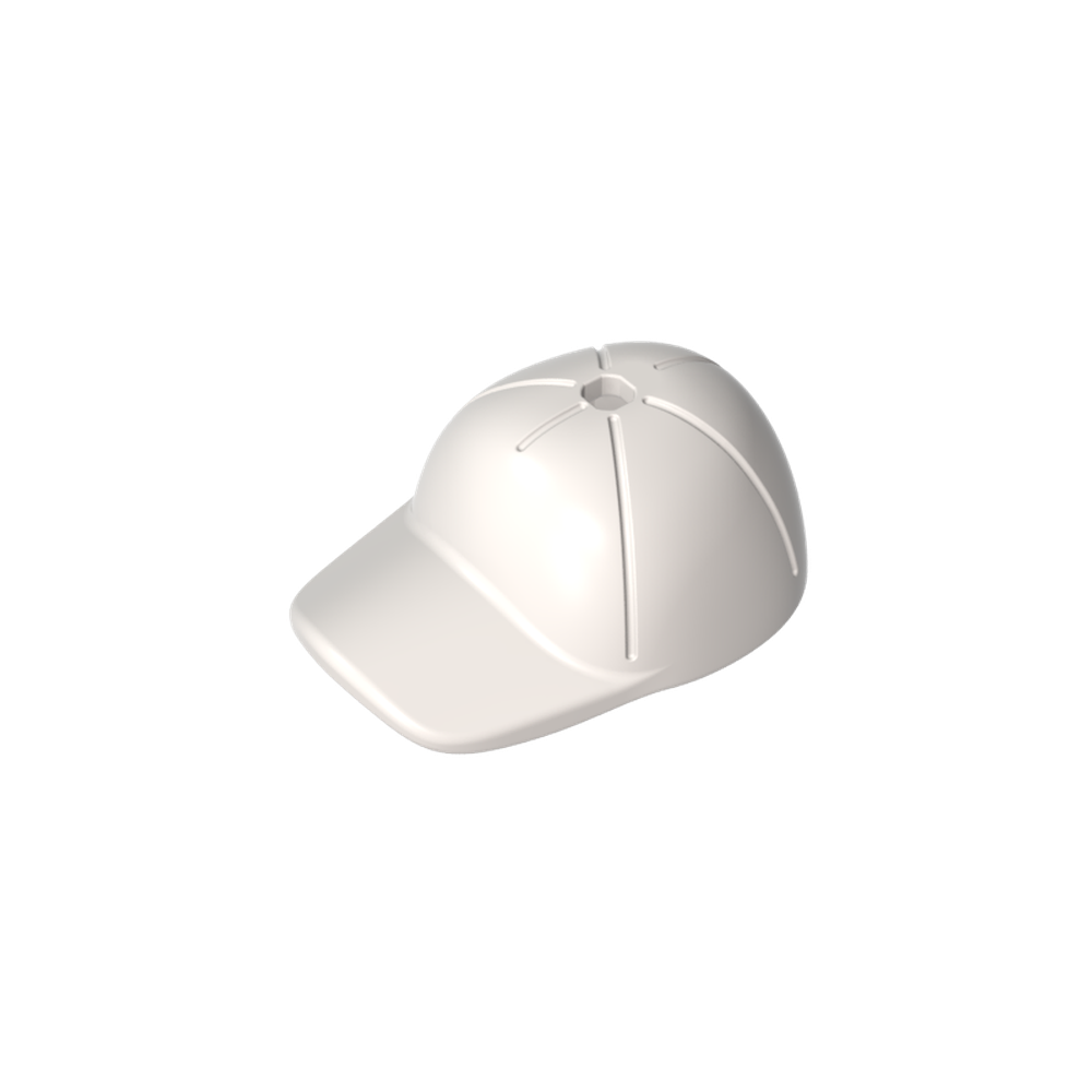 11303 | Headgear Cap - Short Curved Bill with Seams and Hole on Top