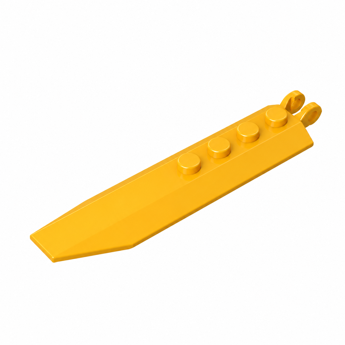 30407 | Hinge Plate 1 x 8 with Angled Side Extensions, Squared Plate Underside