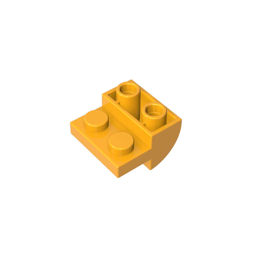 1750 | Slope, Curved 2 x 2 Inverted with 2 Recessed Studs