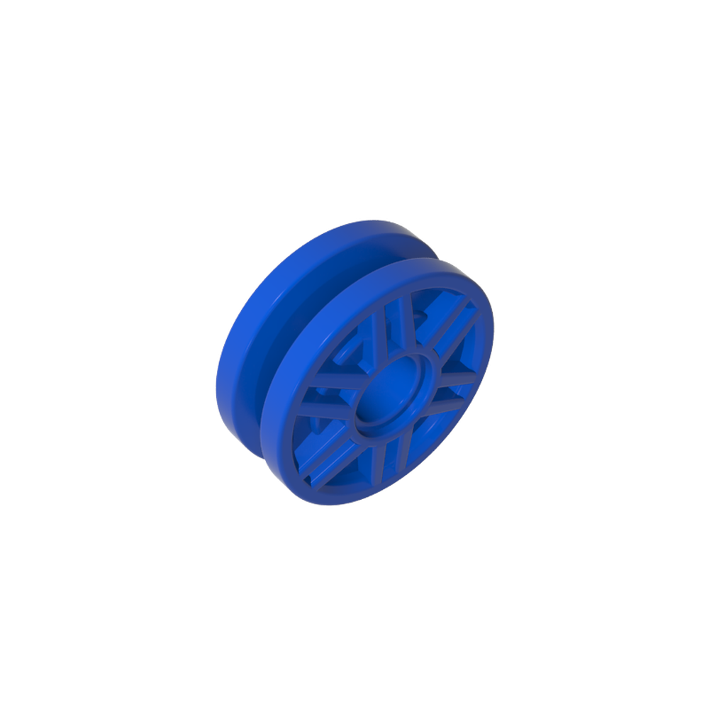 13971 | Wheel 18mm D. x 8mm with Fake Bolts and Deep Spokes with Inner RingWh