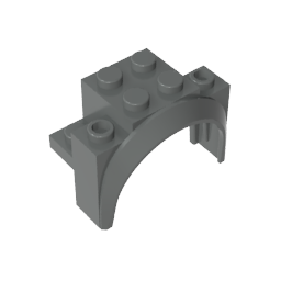 18974 | Vehicle, Mudguard 4 x 2 1/2 x 2 1/3 with Arch Round