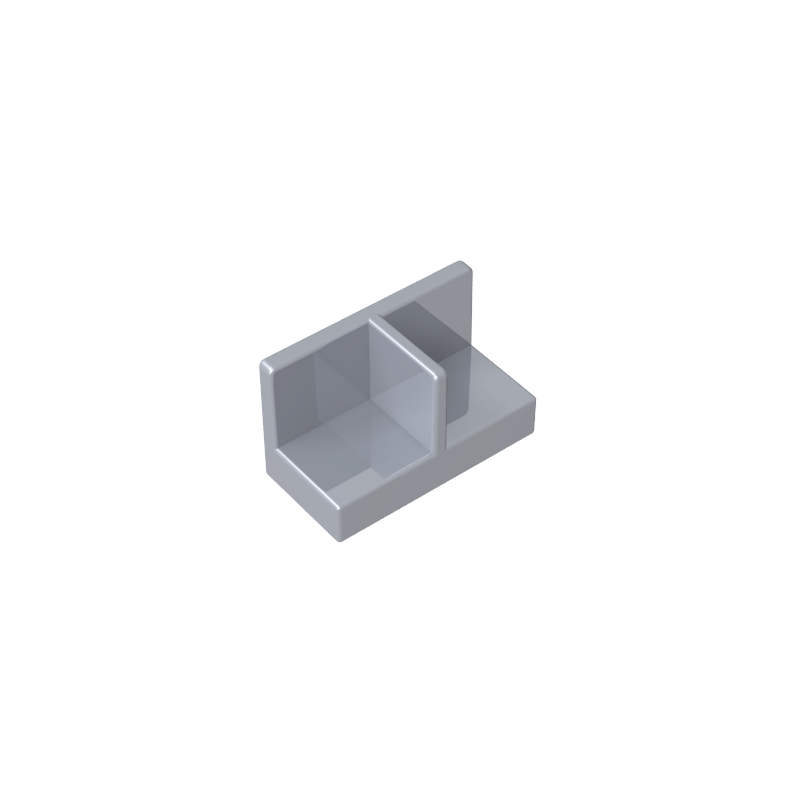 93095 | Panel 1 x 2 x 1 with Rounded Corners and Center Divider