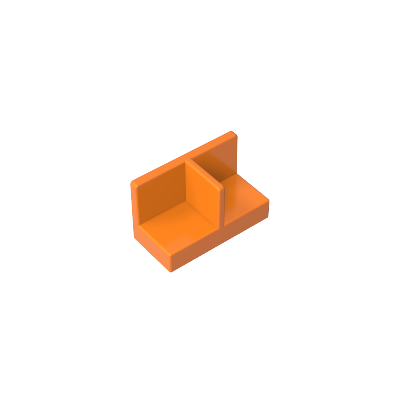 93095 | Panel 1 x 2 x 1 with Rounded Corners and Center Divider