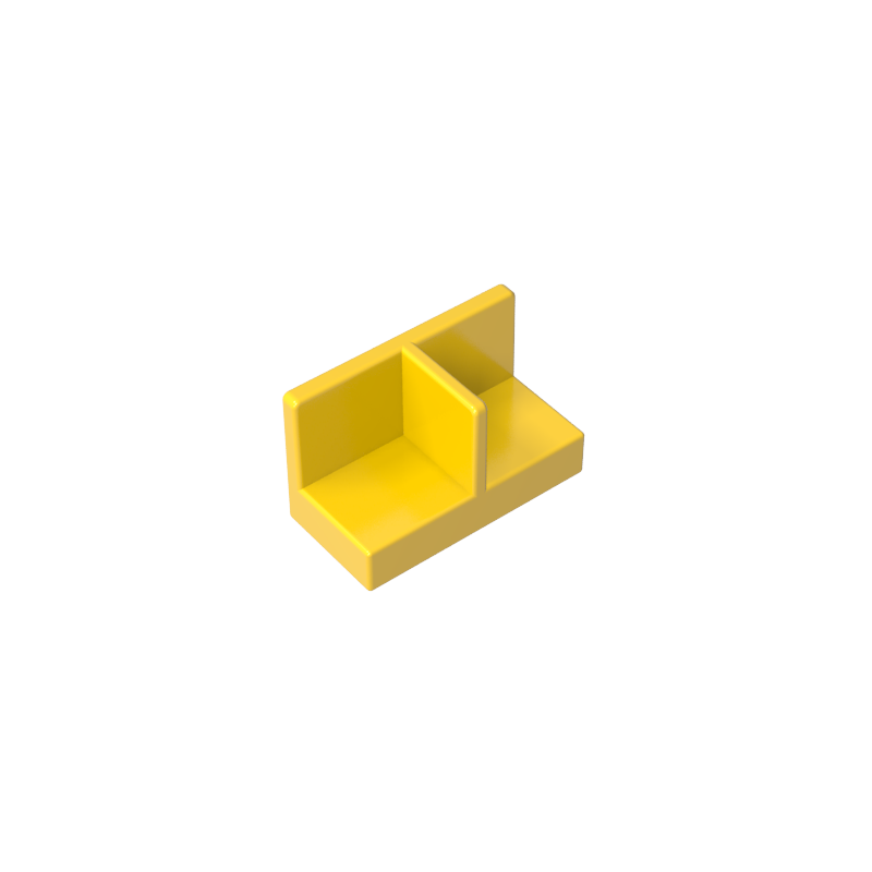 93095 | Panel 1 x 2 x 1 with Rounded Corners and Center Divider