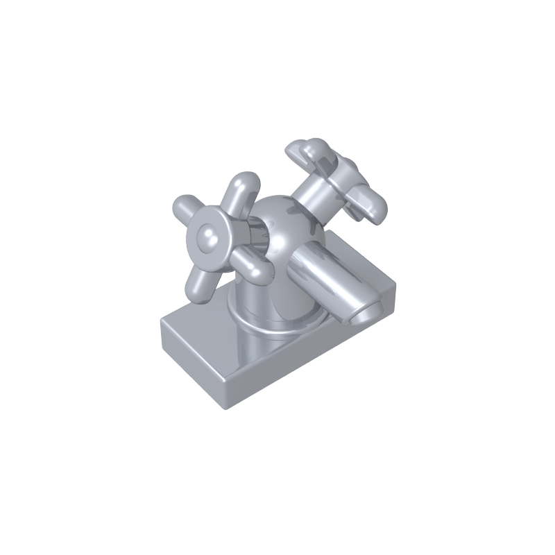 6936 | Tap 1 x 2 with Dual Handles, Large / Sink Faucet