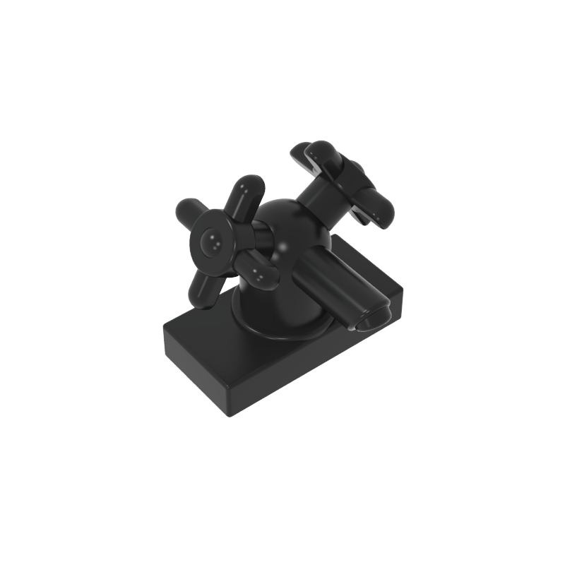 6936 | Tap 1 x 2 with Dual Handles, Large / Sink Faucet