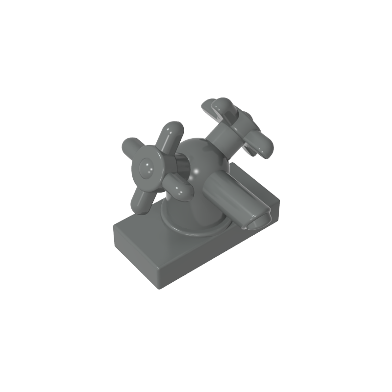 6936 | Tap 1 x 2 with Dual Handles, Large / Sink Faucet