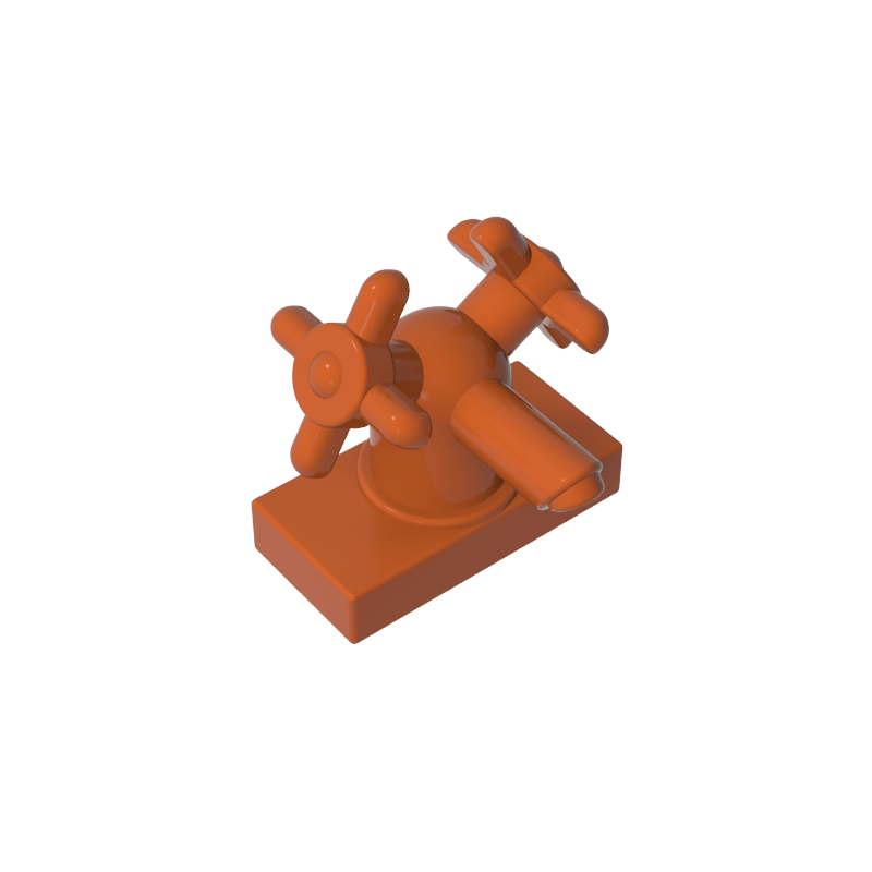 6936 | Tap 1 x 2 with Dual Handles, Large / Sink Faucet