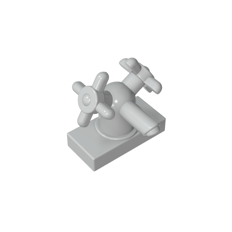 6936 | Tap 1 x 2 with Dual Handles, Large / Sink Faucet
