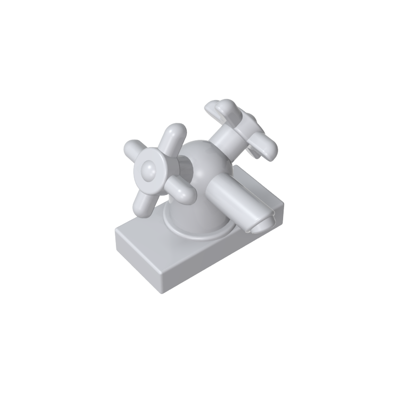 6936 | Tap 1 x 2 with Dual Handles, Large / Sink Faucet