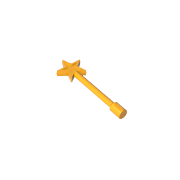 6124 | Figure, Utensil Magic Wand with Star