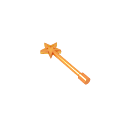 Figure, Utensil Magic Wand with Star