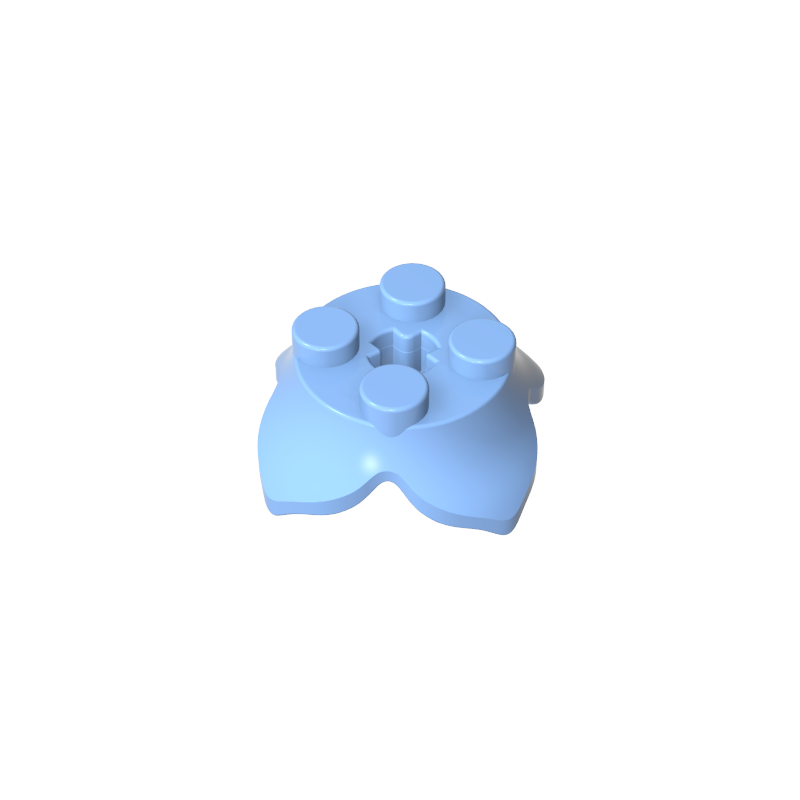 15469 | Plant Leaves 2 x 2 with 4 Petals and Axle Hole