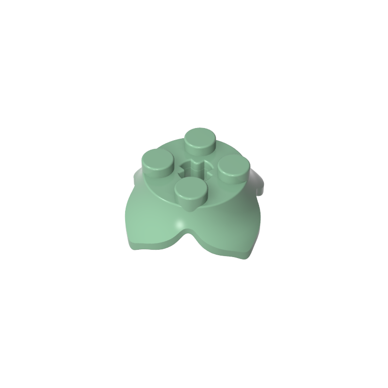 15469 | Plant Leaves 2 x 2 with 4 Petals and Axle Hole