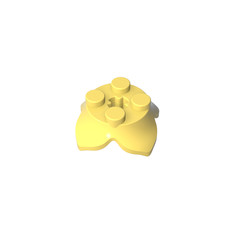15469 | Plant Leaves 2 x 2 with 4 Petals and Axle Hole