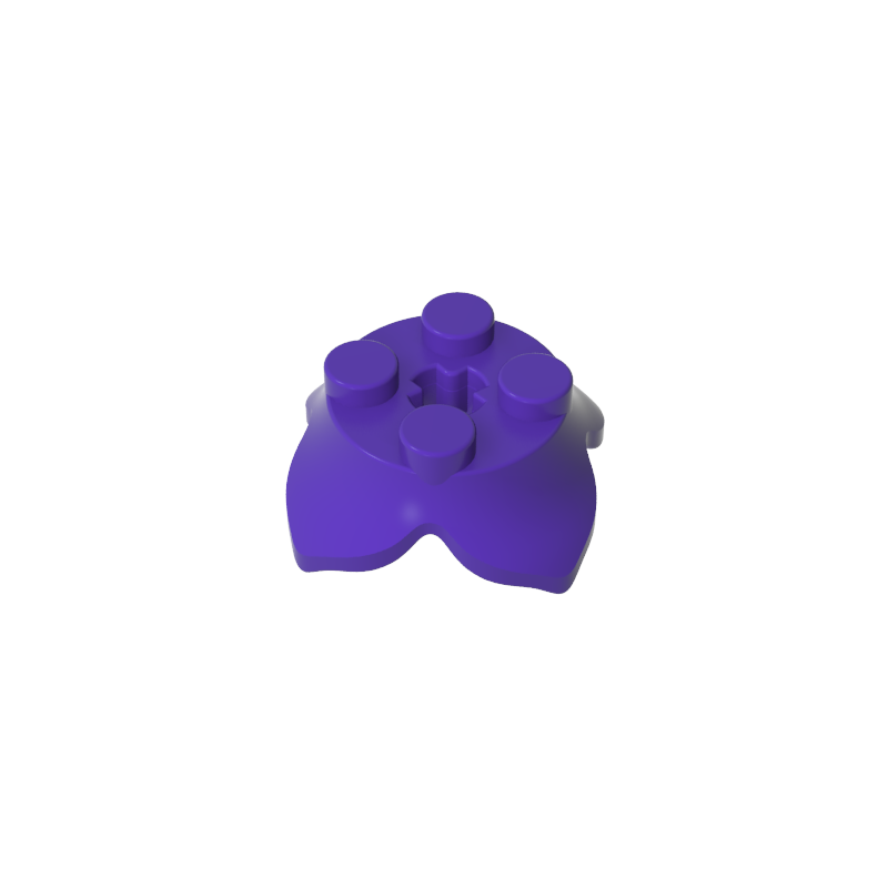 15469 | Plant Leaves 2 x 2 with 4 Petals and Axle Hole