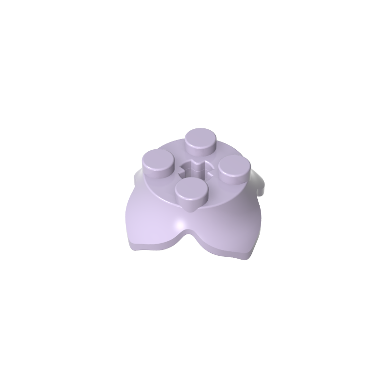 15469 | Plant Leaves 2 x 2 with 4 Petals and Axle Hole