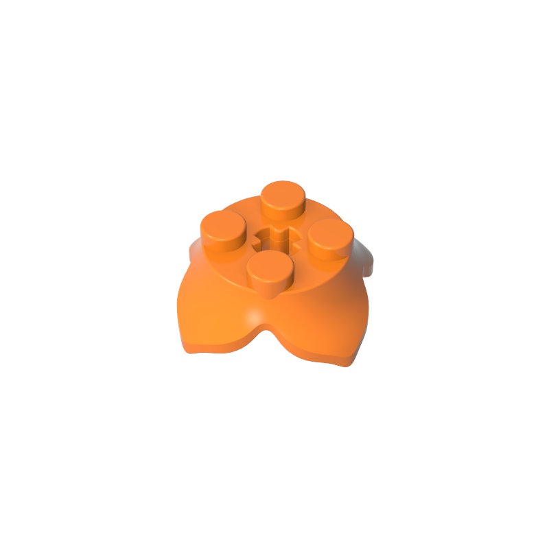 15469 | Plant Leaves 2 x 2 with 4 Petals and Axle Hole