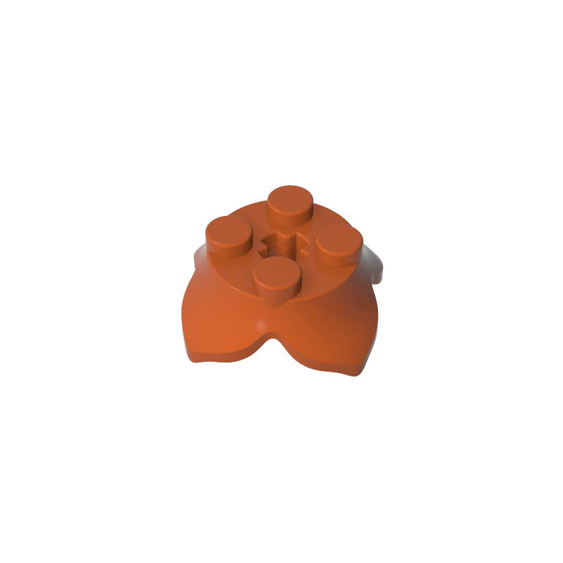 15469 | Plant Leaves 2 x 2 with 4 Petals and Axle Hole