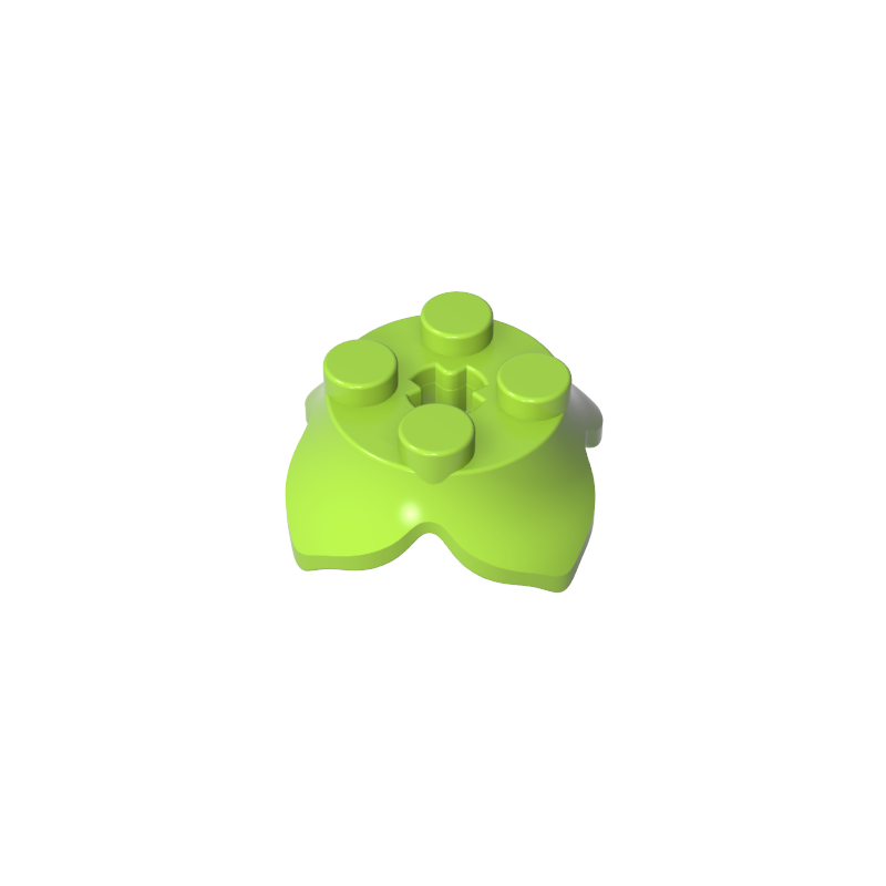 15469 | Plant Leaves 2 x 2 with 4 Petals and Axle Hole