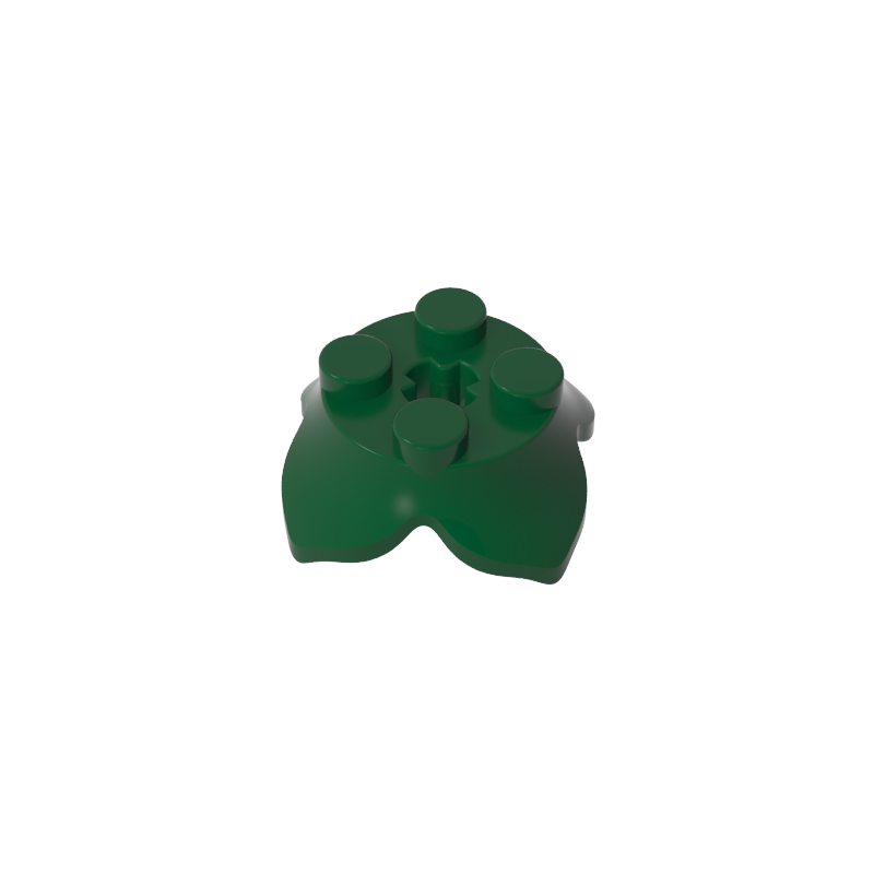 15469 | Plant Leaves 2 x 2 with 4 Petals and Axle Hole