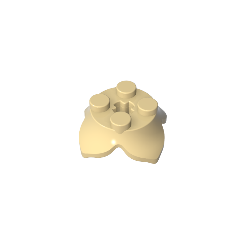 15469 | Plant Leaves 2 x 2 with 4 Petals and Axle Hole