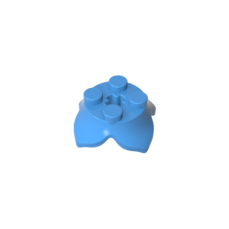 15469 | Plant Leaves 2 x 2 with 4 Petals and Axle Hole