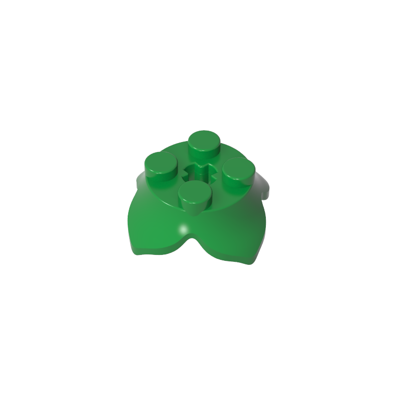 15469 | Plant Leaves 2 x 2 with 4 Petals and Axle Hole