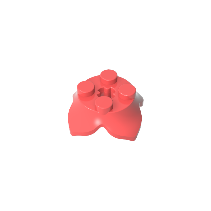 15469 | Plant Leaves 2 x 2 with 4 Petals and Axle Hole