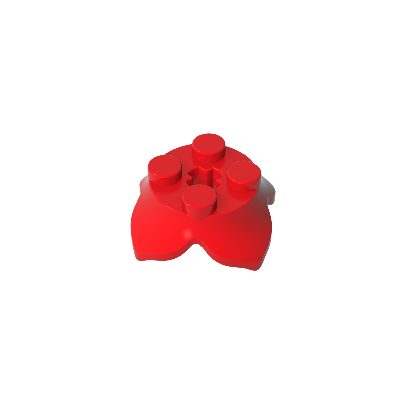 15469 | Plant Leaves 2 x 2 with 4 Petals and Axle Hole