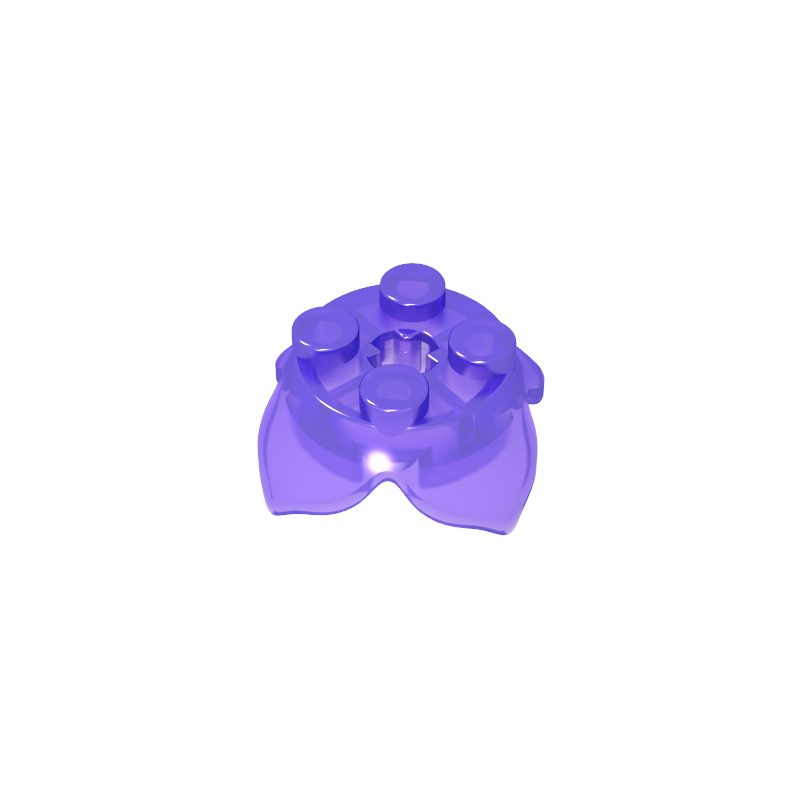 15469 | Plant Leaves 2 x 2 with 4 Petals and Axle Hole