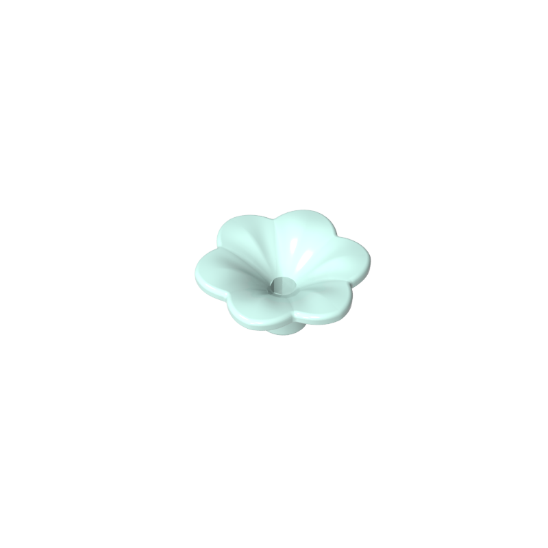 93081d | Friends Accessories Flower with 6 Rounded Petals and Pin