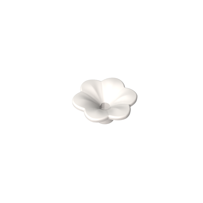 93081d | Friends Accessories Flower with 6 Rounded Petals and Pin