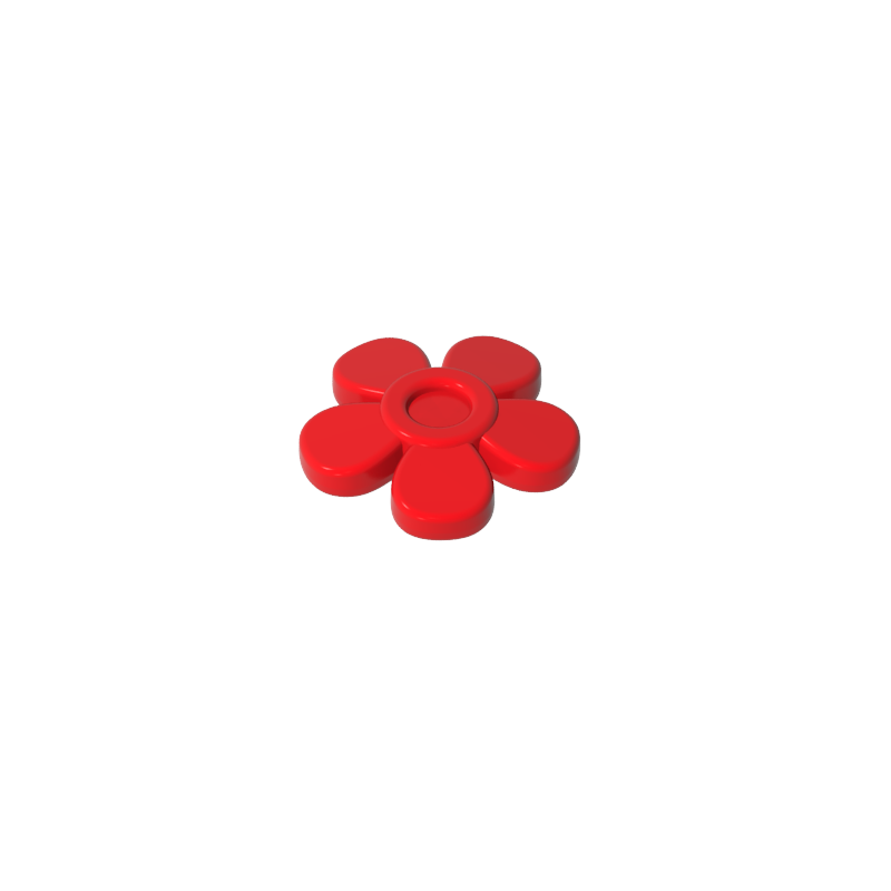 96483 | Friends Accessories Hair Decoration, Flower with Smooth Petals and Small Pin