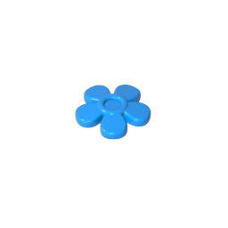 96483 | Friends Accessories Hair Decoration, Flower with Smooth Petals and Small Pin