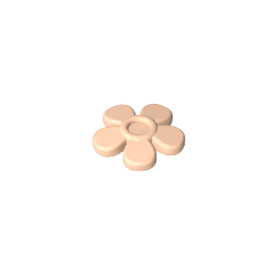 96483 | Friends Accessories Hair Decoration, Flower with Smooth Petals and Small Pin