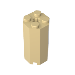 6037 | Brick, Modified Octagonal 2 x 2 x 3 1/3